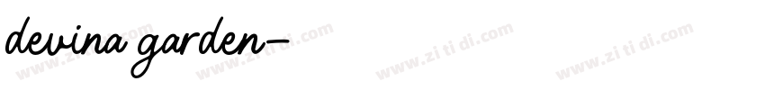 devina garden字体转换